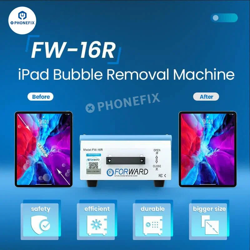 FORWARD FW-8R FW-16R Phone/Pad Screen Bubble Removal Machine - CHINA PHONEFIX SHOP Team