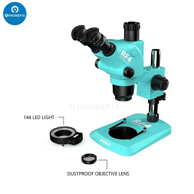 RF6565TV Trinocular Stereo Microscope With Full HD 2K Camera - CHINA PHONEFIX SHOP Team