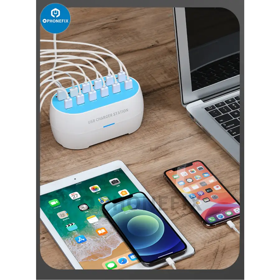 30 Port Charger USB Data Hub 160W Multiport Charging Dock