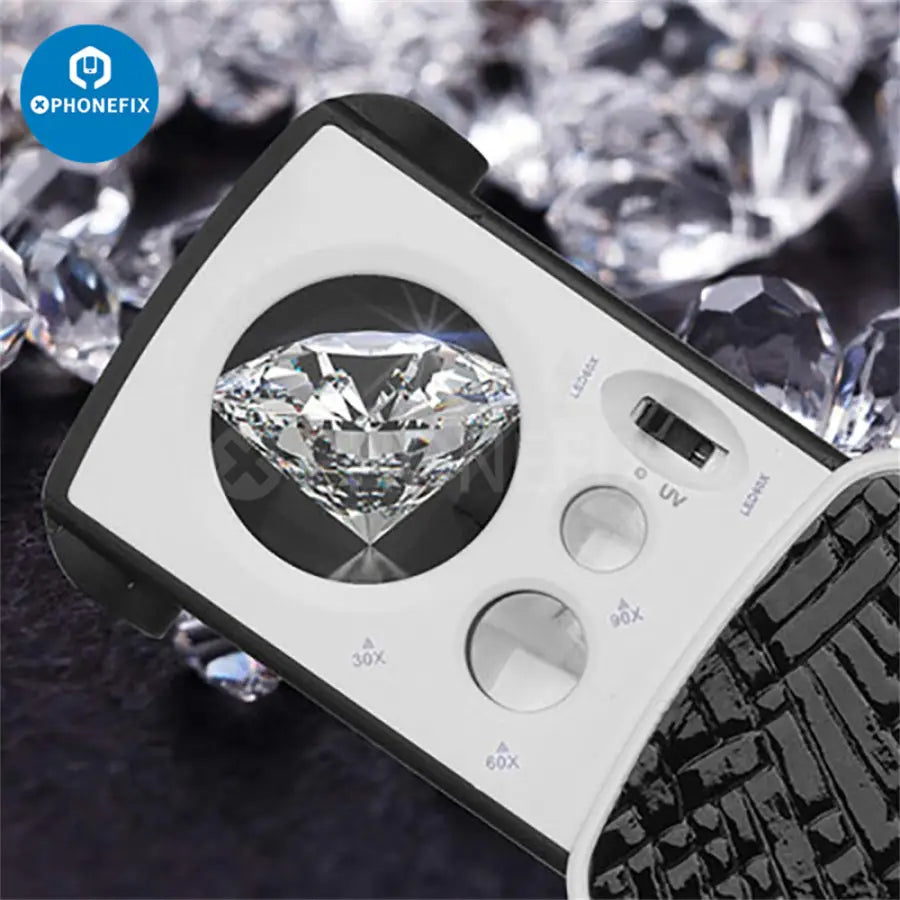 30X 60X 90X Jewelry Magnifier Magnifying Glass Optical Lens