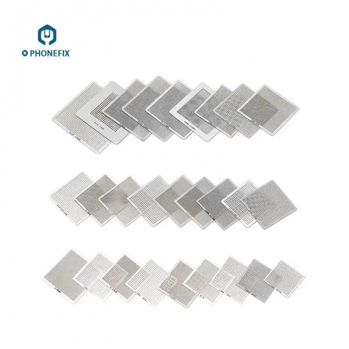 36Pcs BGA Reballing Stencils Kit For Cell Phone Soldering Rework Net - CHINA PHONEFIX