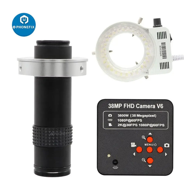 38MP 60FPS HD HDMI Microscope Industrial Camera for Phone