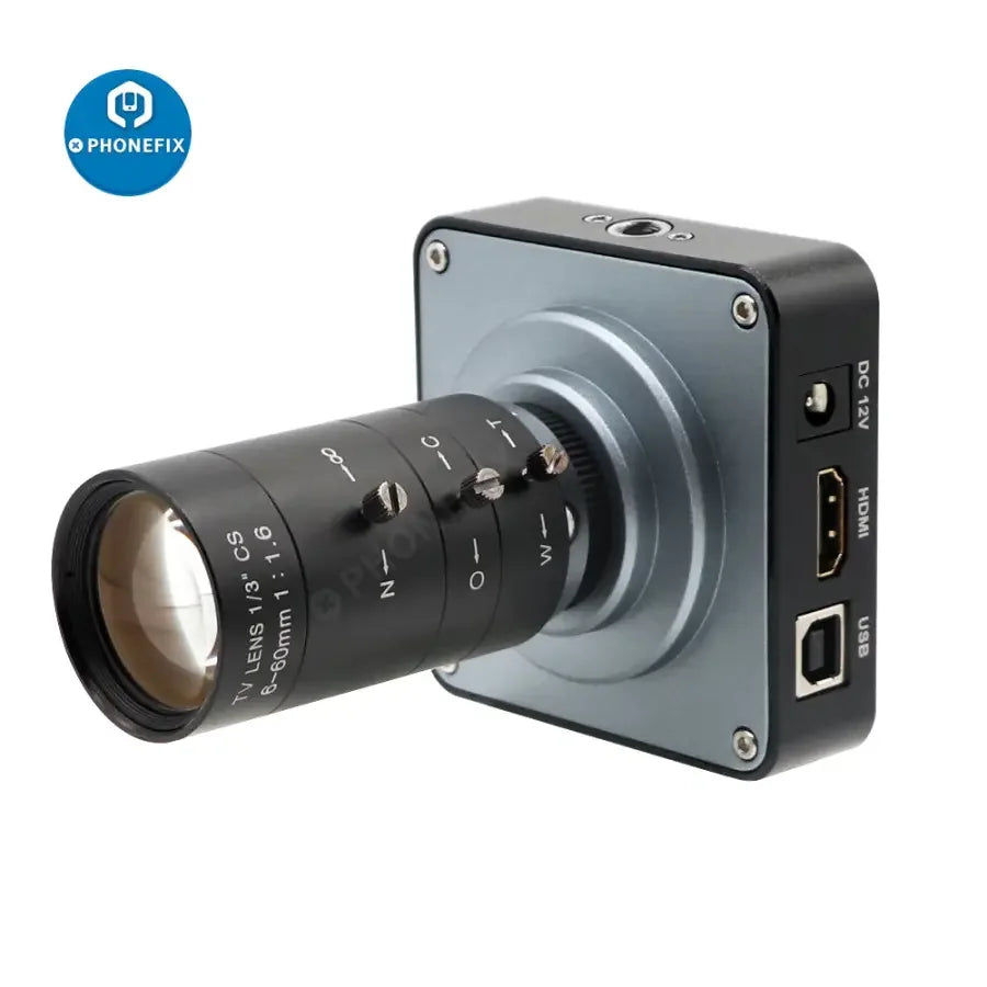 38MP HDMI 60FPS Industry Camera 6-60mm F1.6 Lens Live