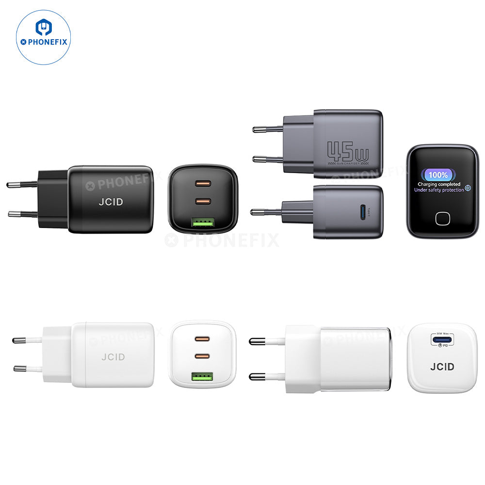 JCID GaN Fast Charger & Charging Cable for Mobile Phone/Electrics