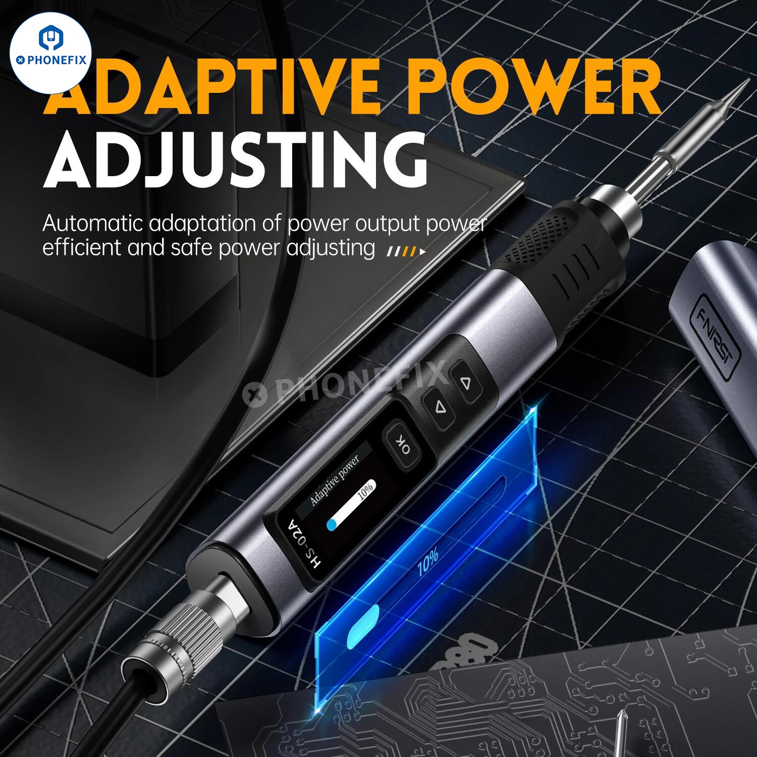 FNIRSI HS-02 100W Soldering Iron Adjustable Constant Temperature