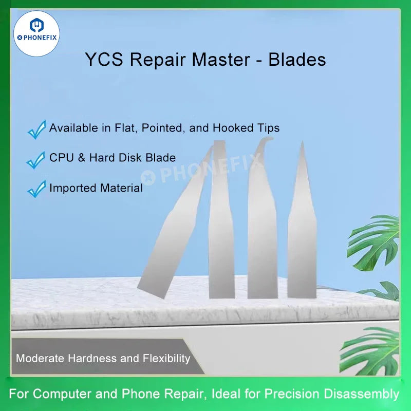 Moderate Hardness YCS Manual Blades for Phone CPU Sodering Repair - CHINA PHONEFIX SHOP Team