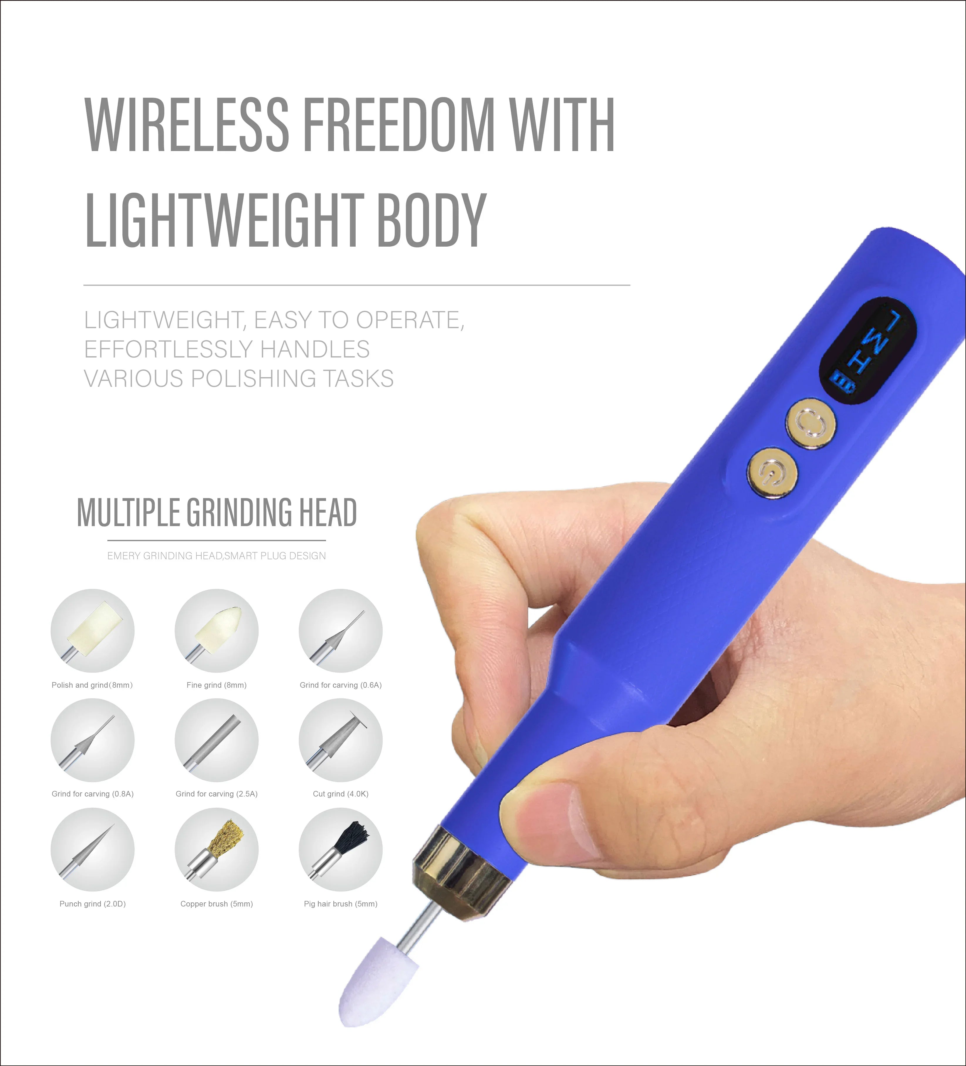 PHONEFIX HW-013 Wireless Charging Grinding Pen IC Polishing Tool
