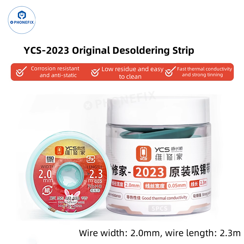 YCS Desoldering Wick 2015 2023 3520 BGA Tin Suction Solder Wire