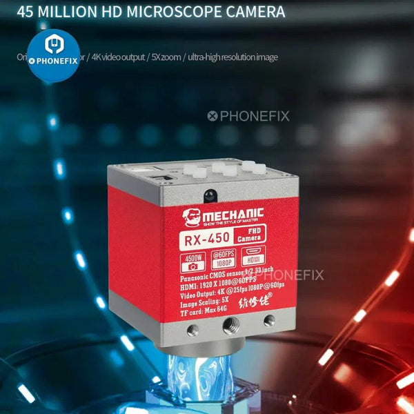 45MP Mechanic Simultaneous Microscope HD Industrial Camera -
