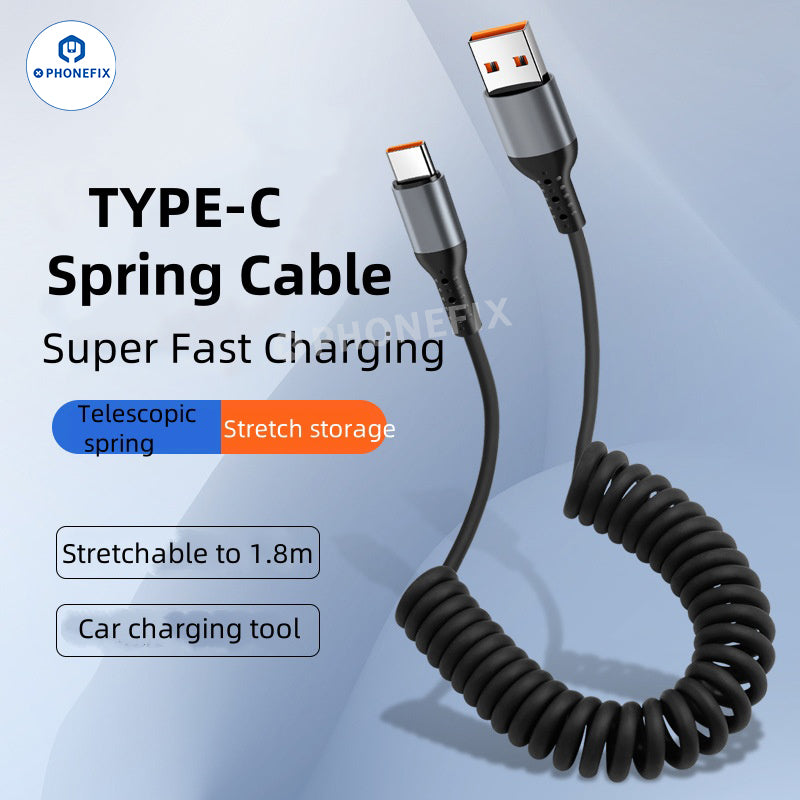 Car CarPlay Super Fast Charging Cable USB Type-C Lightning Data Cord