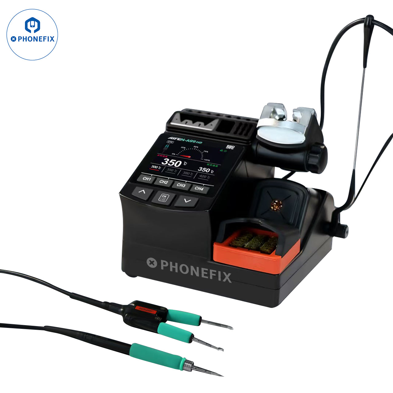 AIFEN A99 HD Soldering Station with C210 C245 Iron Electric Tweezers