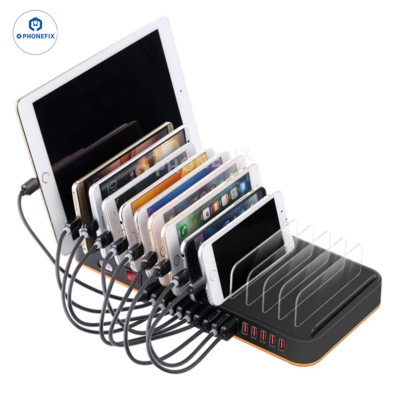 WLX 815 815P USB Charging Station with Storage Rack for Phone Tablet