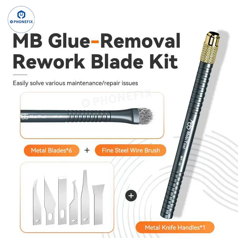 MobiTool MT-09 Phone PCB CPU BGA IC Glue Removal Blade Kit - CHINA PHONEFIX SHOP Team