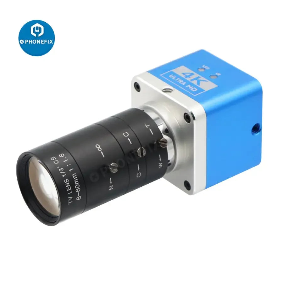 4K Ultra HD CMOS Camera 6-60mm F1.6 Lens Industry Live