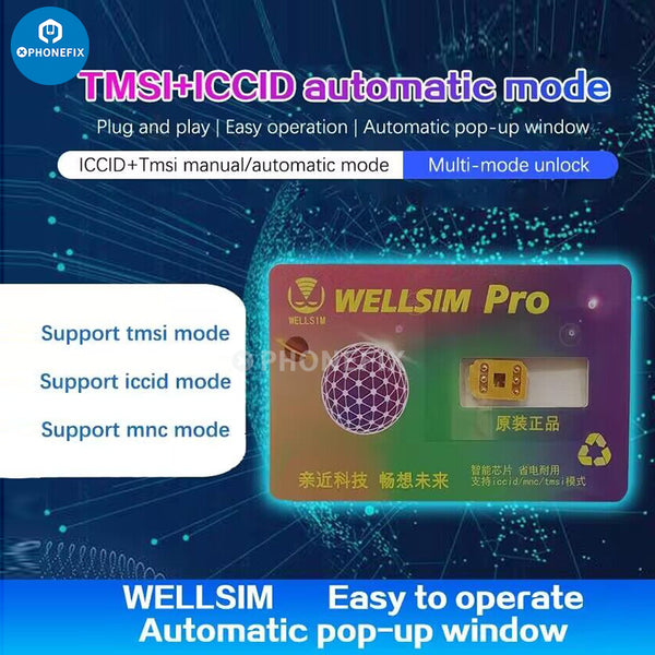 WELLSIM Pro Unlock Card Solves iPhone SIM Carrier Invalid Issue