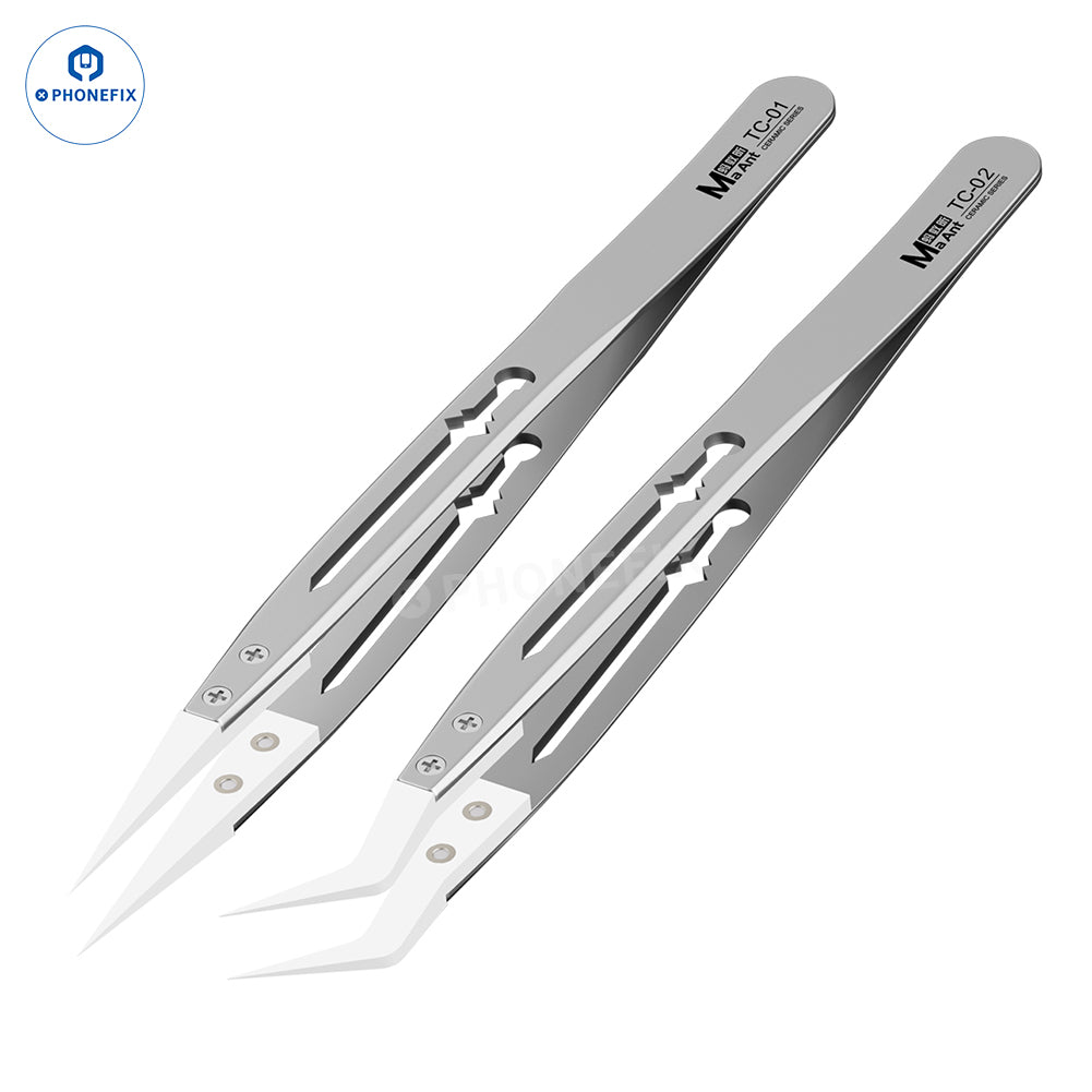 MaAnt TC-01 TC-02 Jumper Wire Ceramic Tweezers for Phone Repair