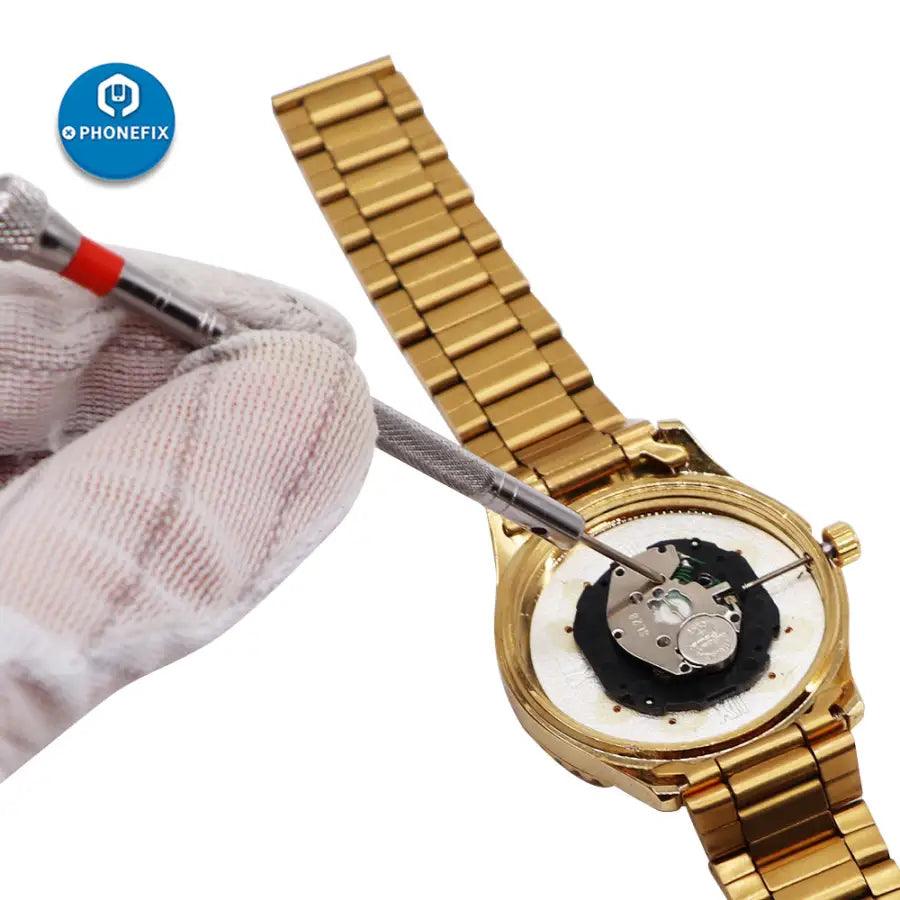 5Pcs Alloy Steel Screwdriver Watch Opening Tools Kit Silver Link Pins - CHINA PHONEFIX