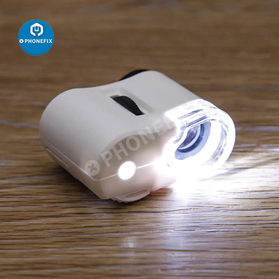 60X Universal Portable Clip Microscope LED Magnifying Glass