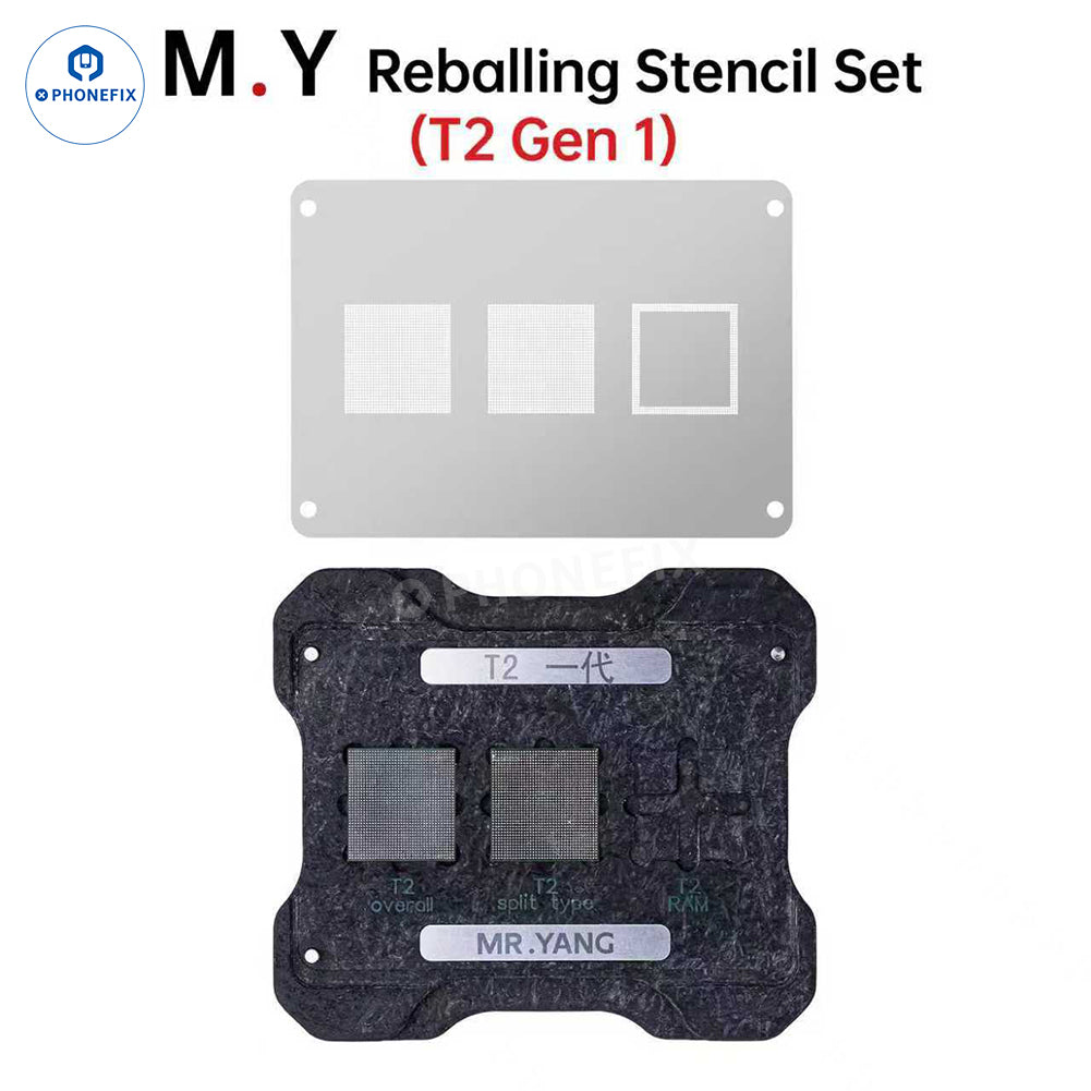 YCS M.Y DJI Drone RC2 T2 CPU IC Reballing Stencil Soldering Platform
