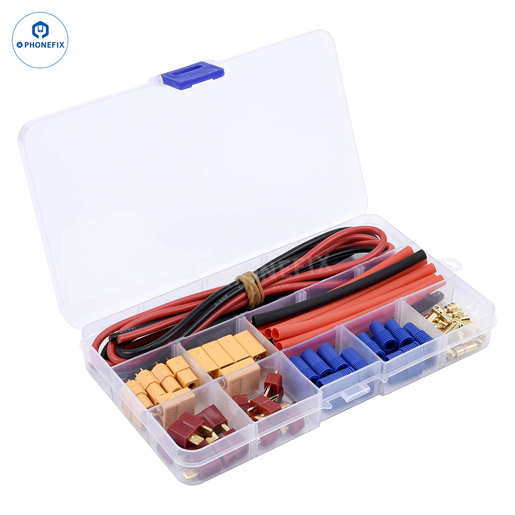 T-Plug EC3 XT60 Battery Connector Adapters Set - 52PCS