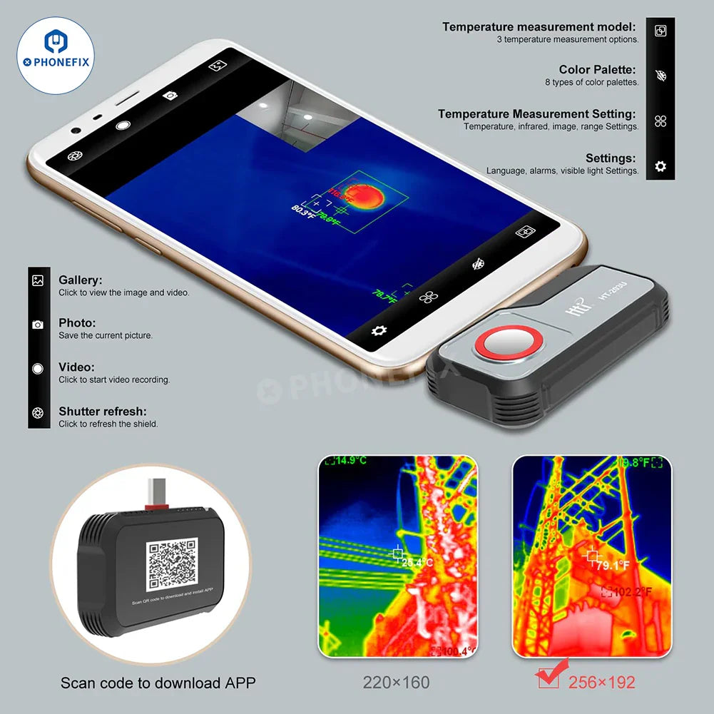 HT-203U Thermal Imager Camera for Mobile Phone PCB Troubleshoot