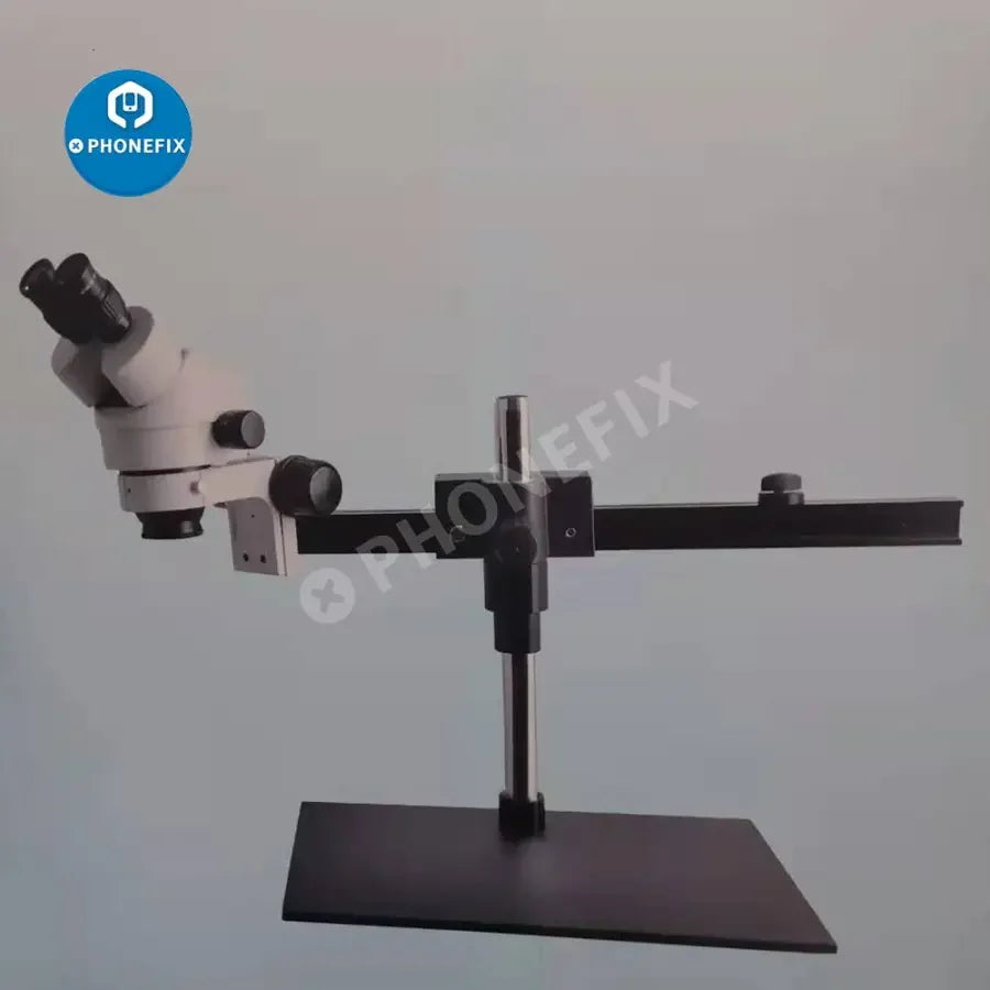7X-45X Simul-Focal Double Boom Stand Trinocular Stereo
