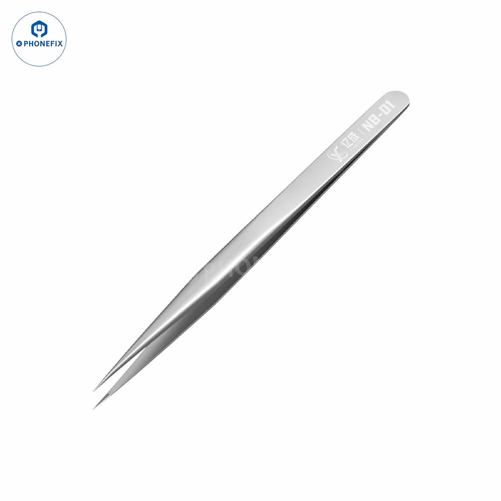 NB-01 Precision Long Sharp Tweezers IC Solder Wire Clamping Tool