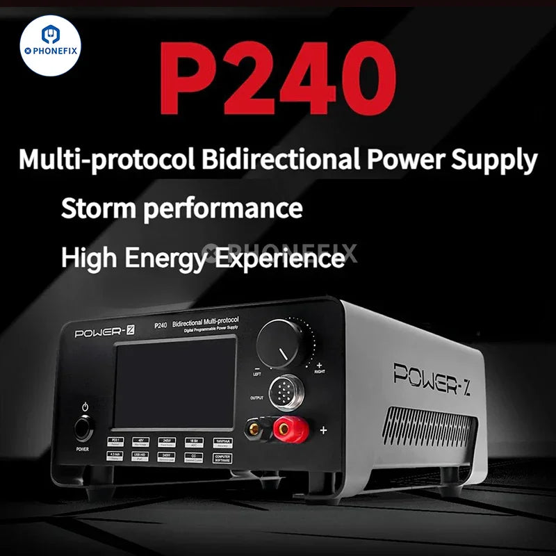 POWER-Z P240 Multi-protocol Bidirectional Digital Power Supply - CHINA PHONEFIX SHOP Team
