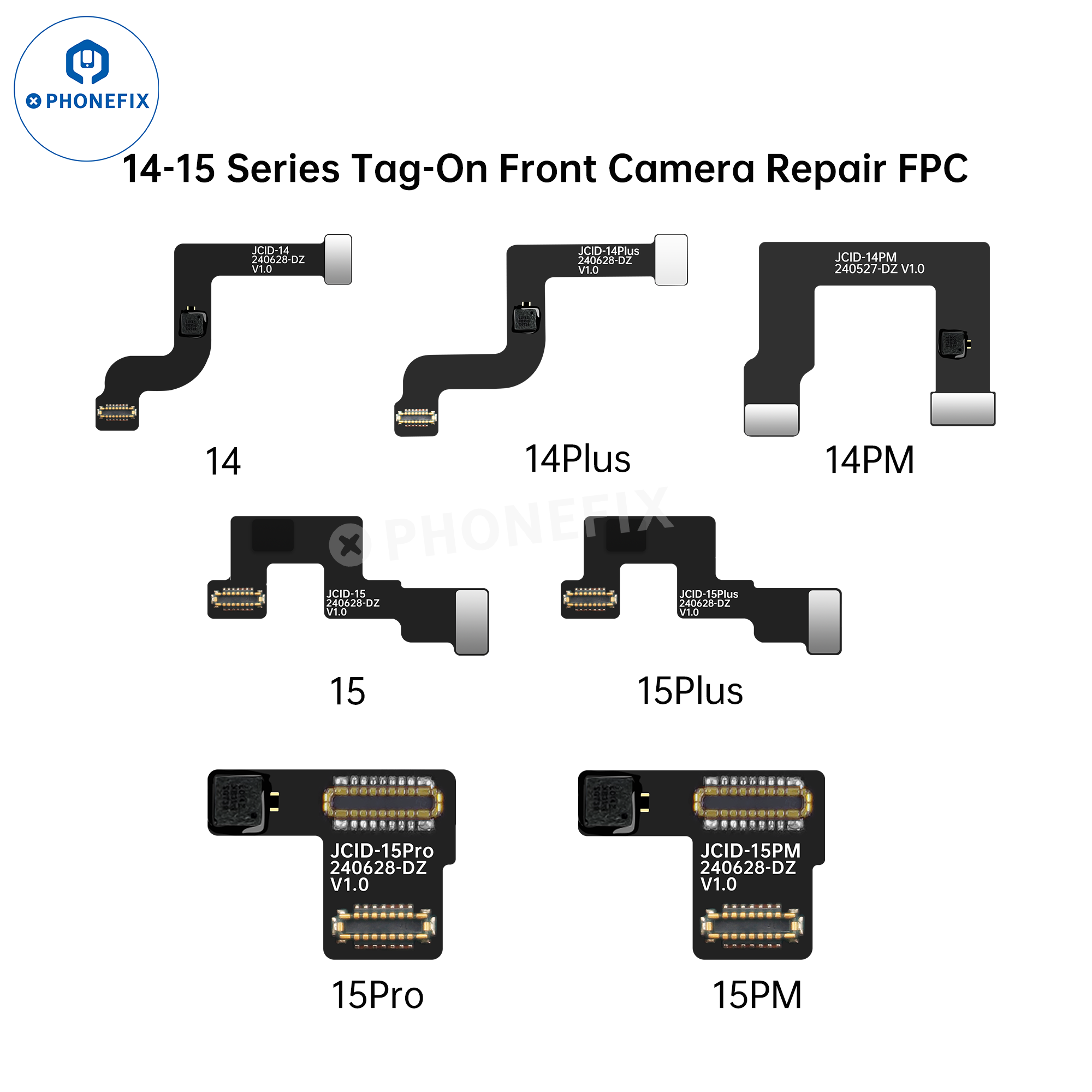 JCID Tag-on Front Camera Repair Cable For iPhone 14-17 Pro Max
