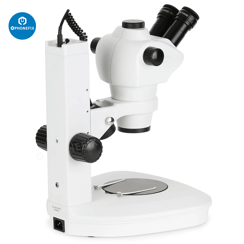 8X-50X Parfocal Trinocular Microscope With Track Stand Two Lights - CHINA PHONEFIX