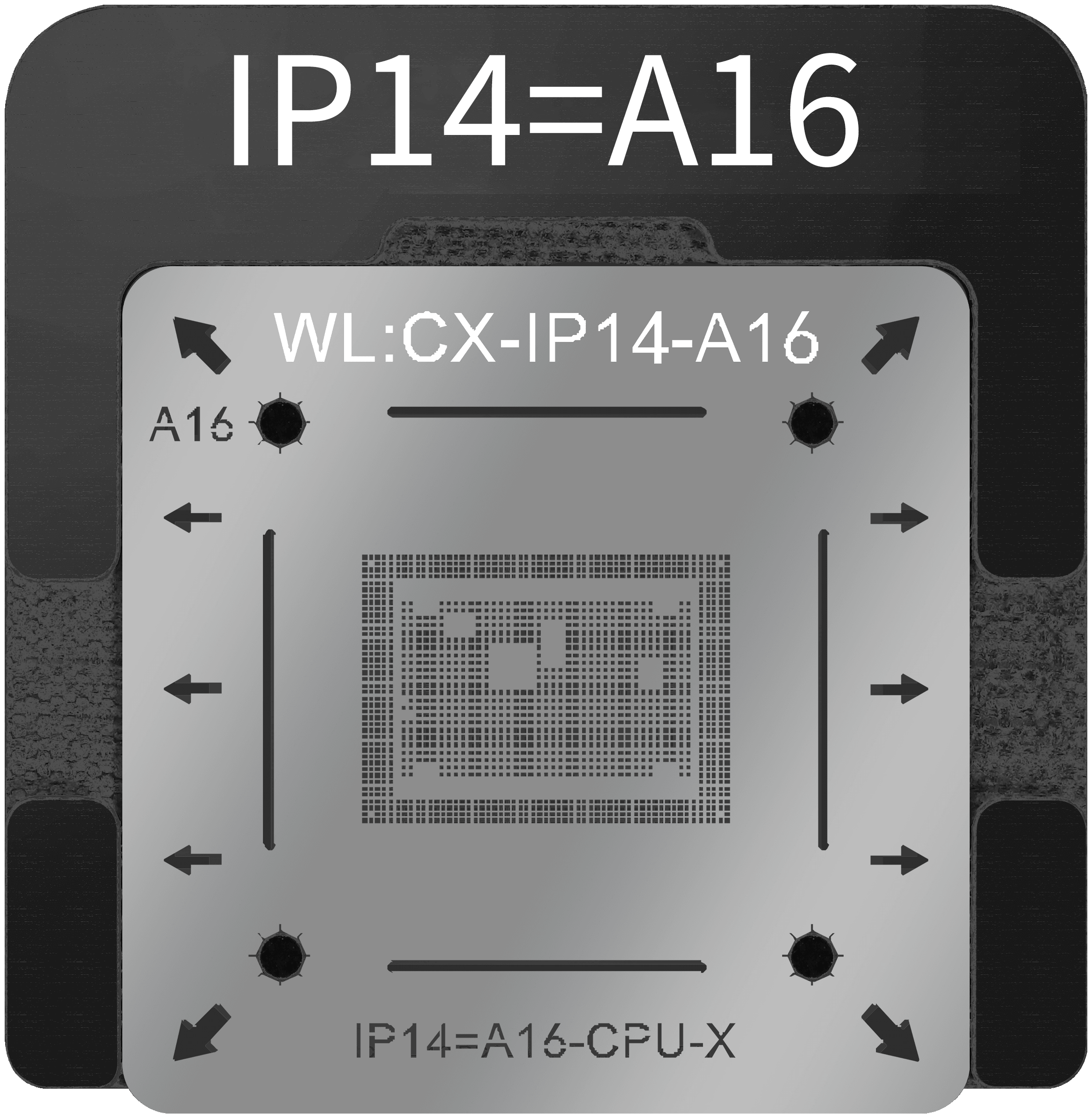 WL 0.1mm BGA Reballing Stencils Kit For iPhone A8-A16 CPU - CHINA PHONEFIX