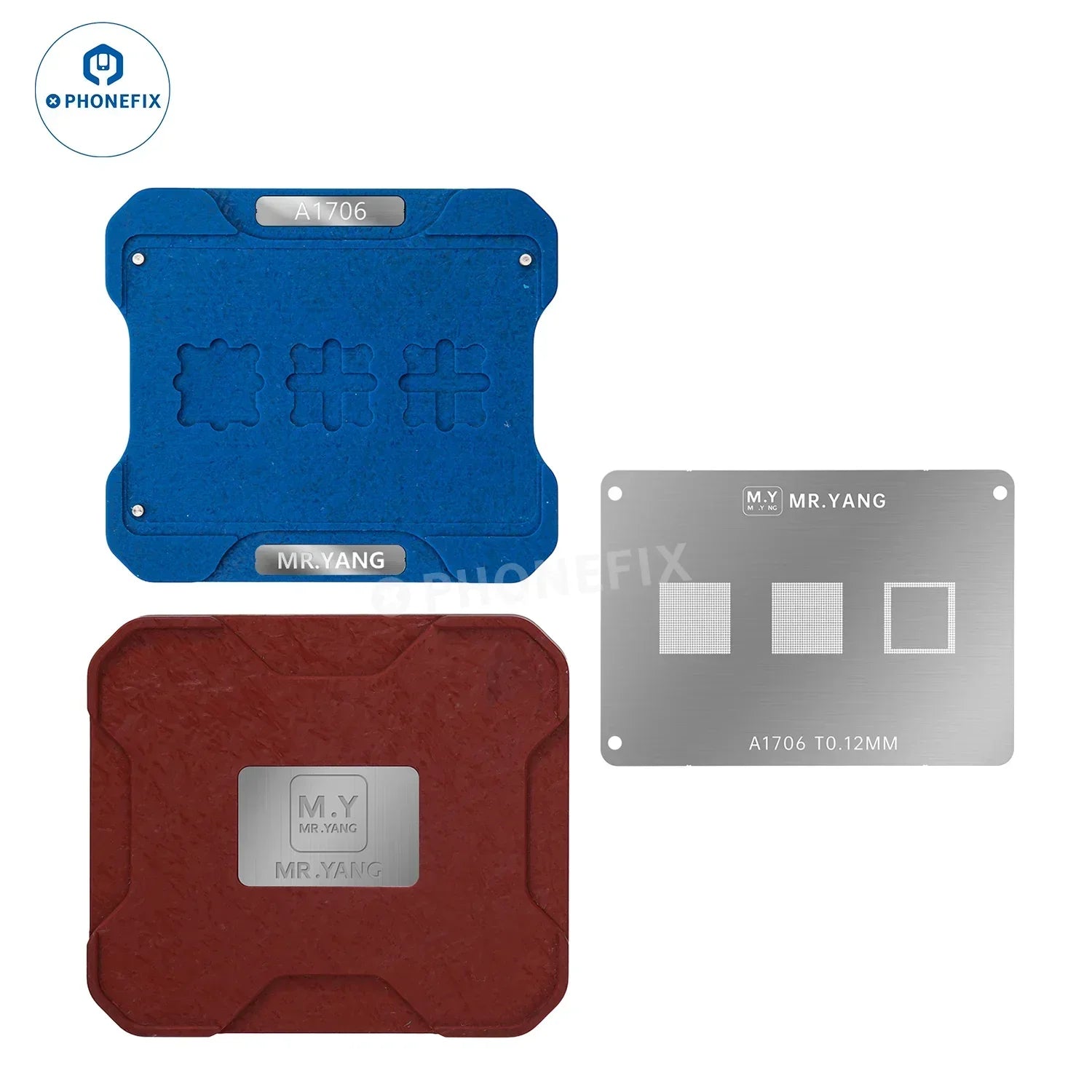 YCS M.Y M1 M2 M3 M4 Reballing Stencil Platform for MacBook Repair