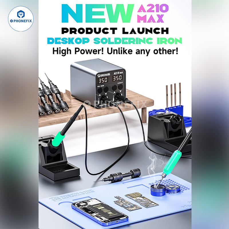 Mechanic A210 Max Dual Soldering Iron Station With Digital Display