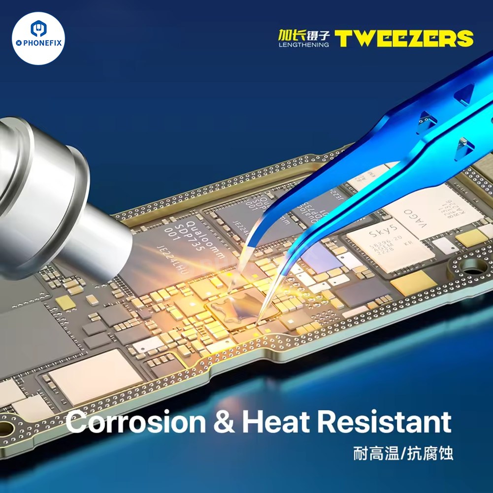 Mechanic AAC-14 Hollow Heat-Dissipating Tweezers tin positioning