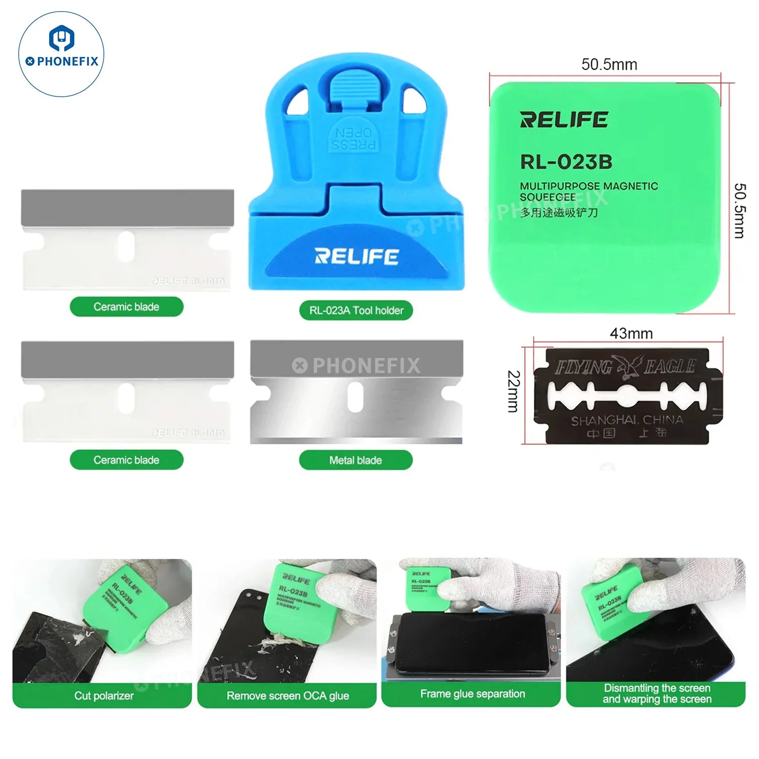 RL-023A RL-023B Phone Glue Remover LCD Frame Opener - CHINA PHONEFIX SHOP Team