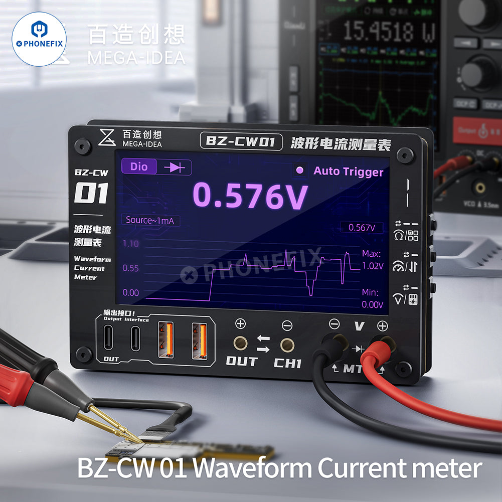 MEGA-IDEA BZ-CW01 Waveform Current Meter for Phone Repair
