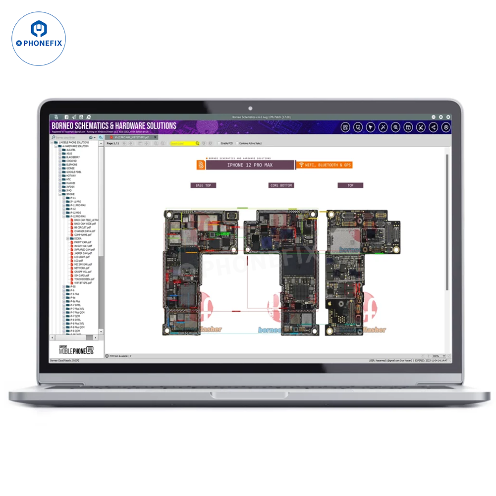 Borneo Schematics PCB Diagram Software for Phone Laptop Repair - CHINA PHONEFIX SHOP Team