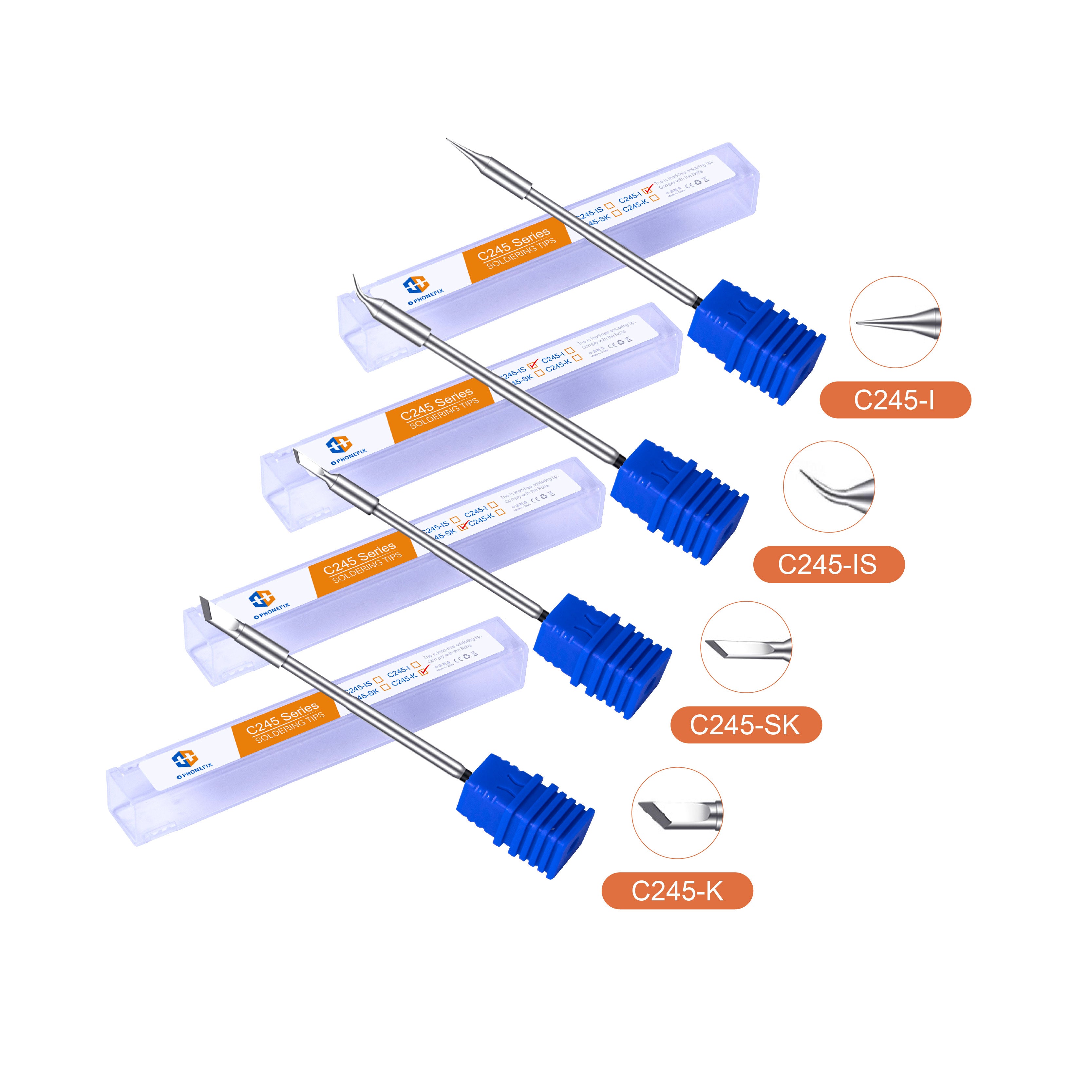 OEM C245 Series Soldering Iron Tips For JBC T245-A Handle