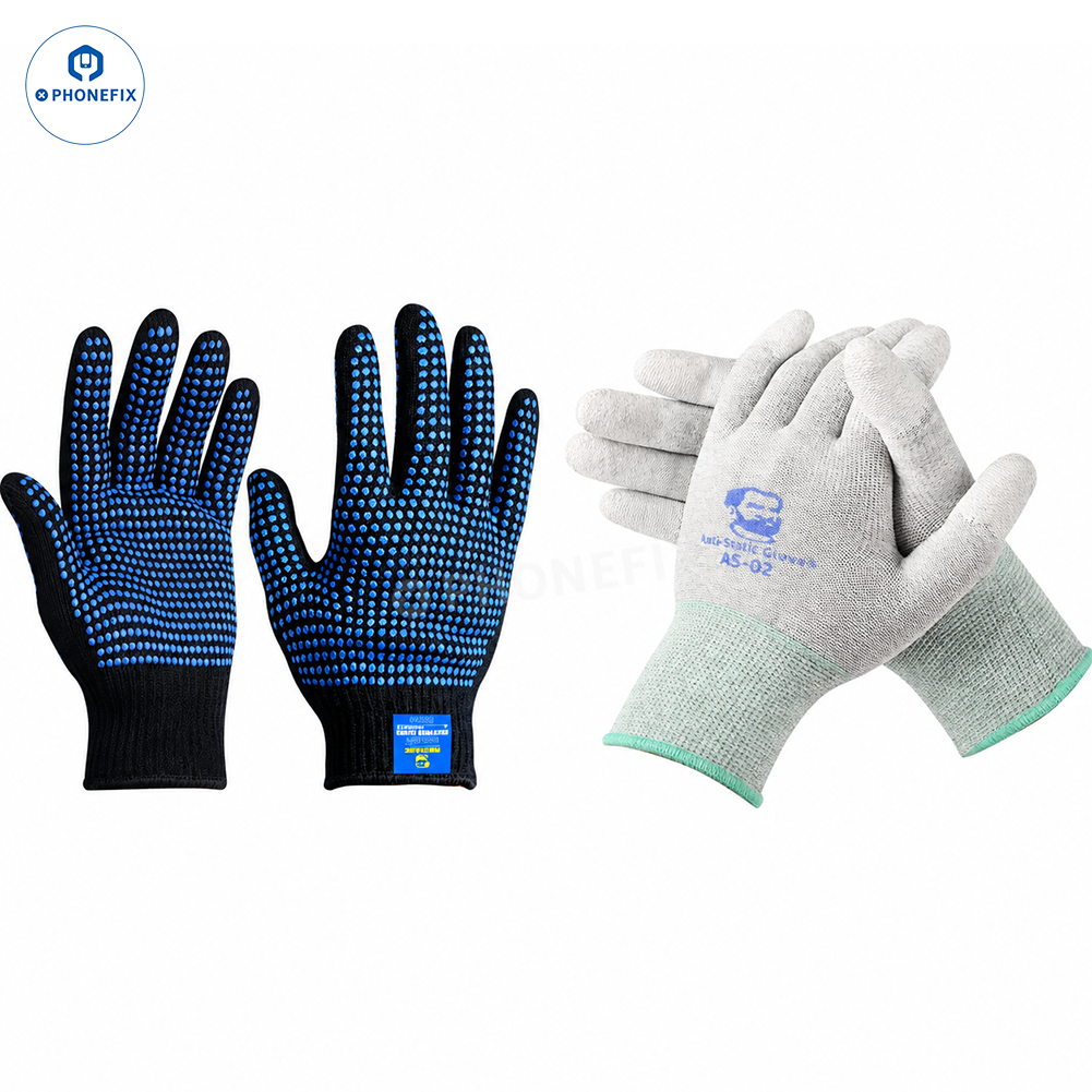 MECHANIC Anti-Static Heat Resistant Gloves for Phone Repair - CHINA PHONEFIX SHOP Team