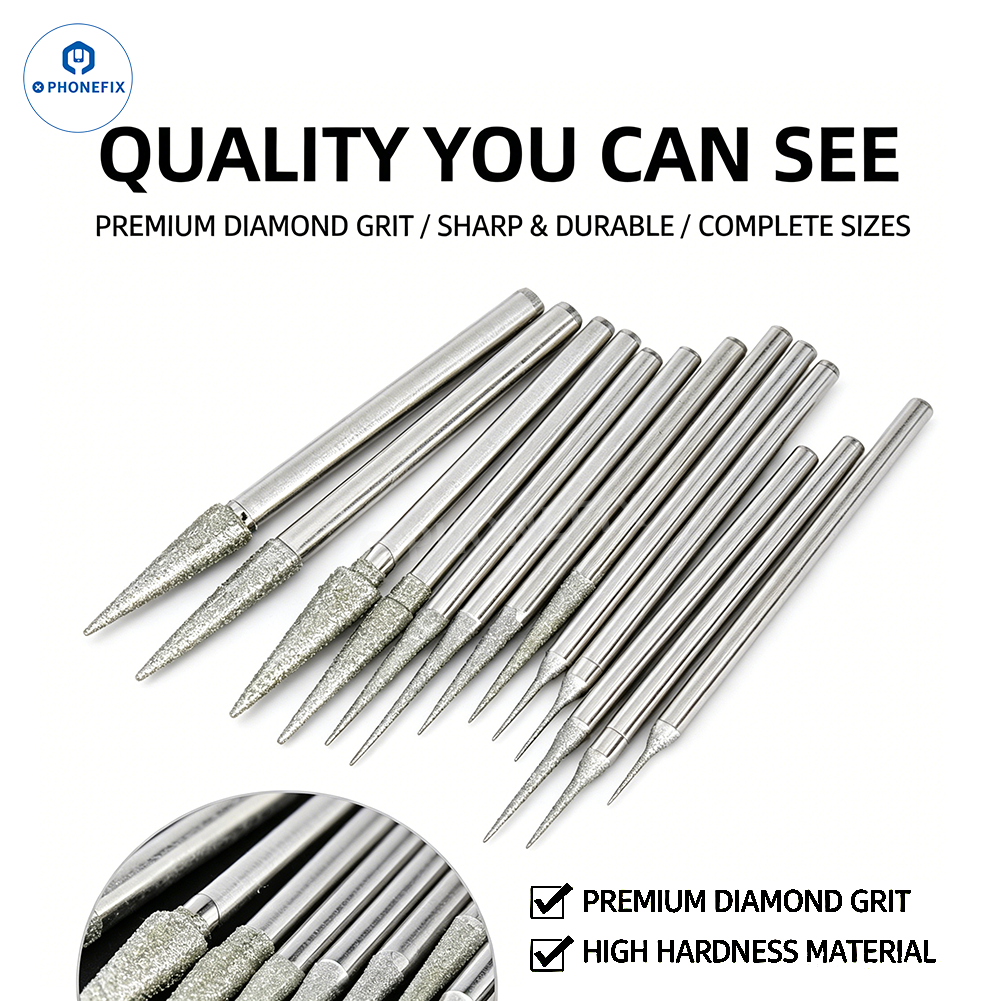 2.35mm Diamond Grinding Drill Bit for PCB Circuit Board Repair - CHINA PHONEFIX SHOP Team