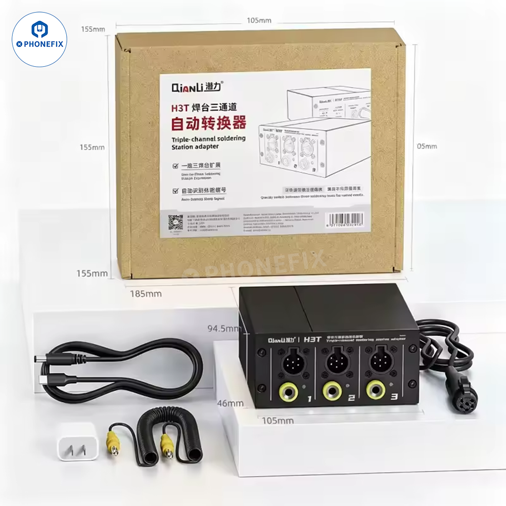 Qianli H3T Triple Channel Soldering Iron Station Expansion Adapter - CHINA PHONEFIX SHOP Team