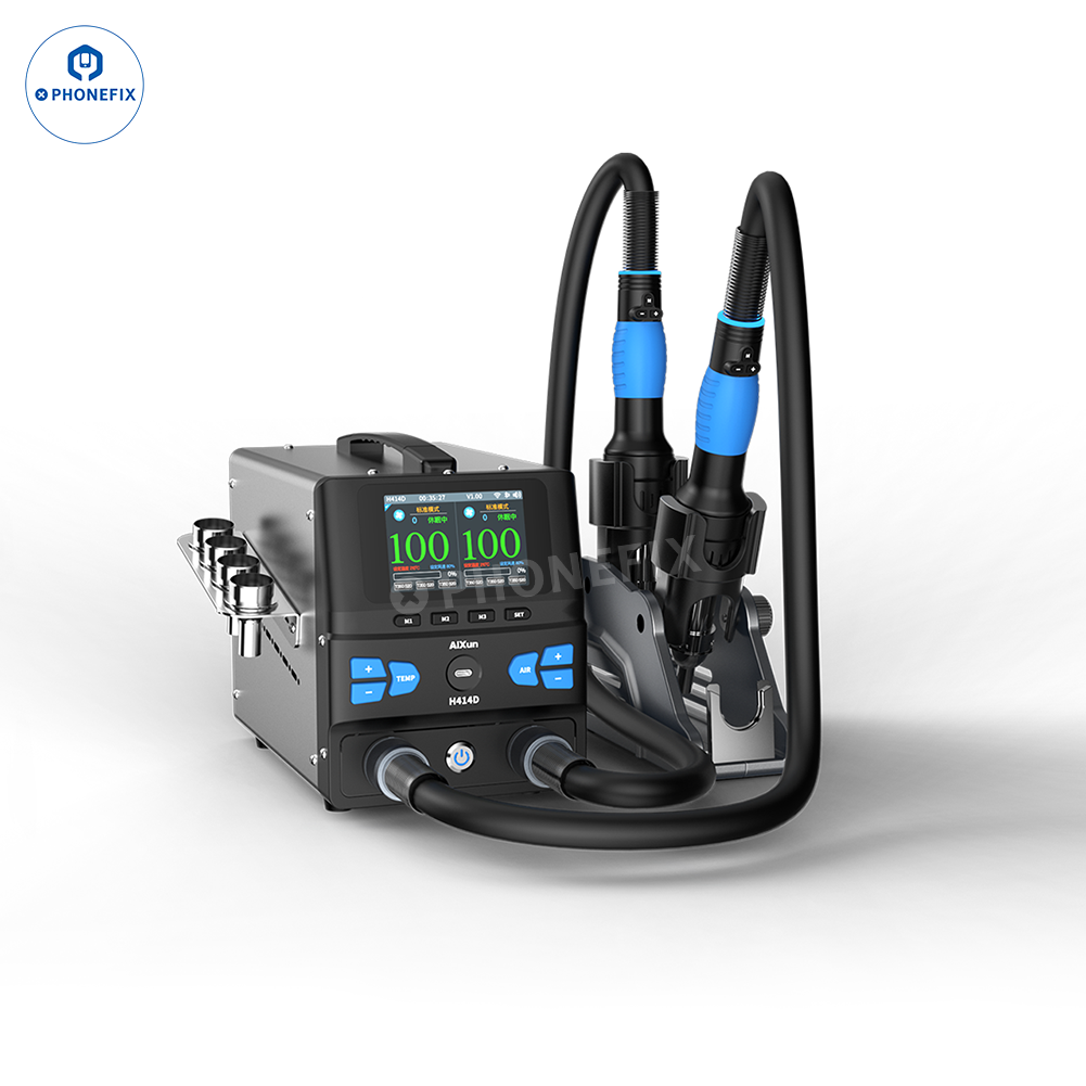 AIXUN H414D 1400W Dual Channel Hot Air Rework Station