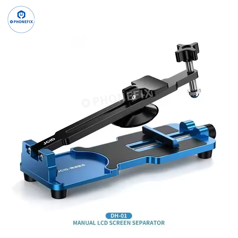 JCID DH-01 Phone and tablet screen opening fixture by PHONEFIX, non-heating LCD separator for device repair.