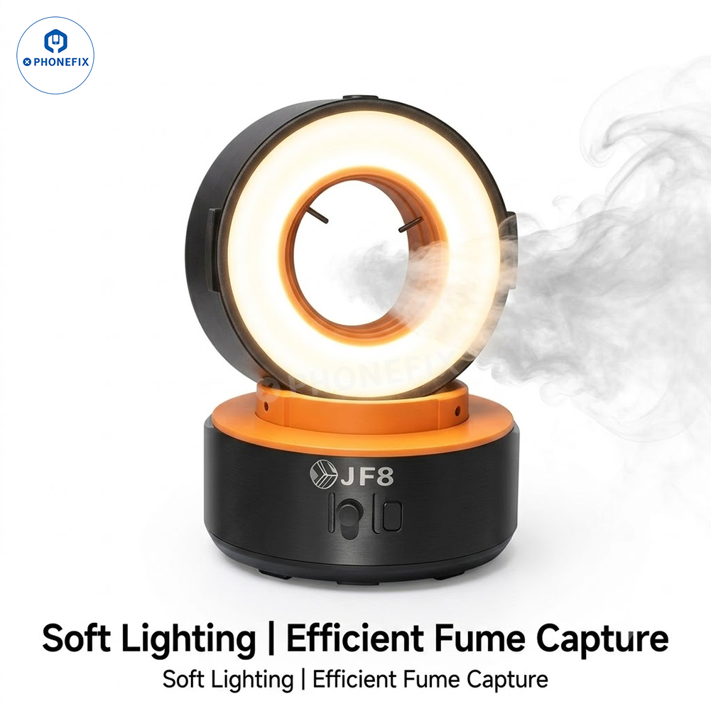 JF8 Lighting & Fume Extractor 2-in-1 Microscope Lamp for PCB Repair - CHINA PHONEFIX SHOP Team