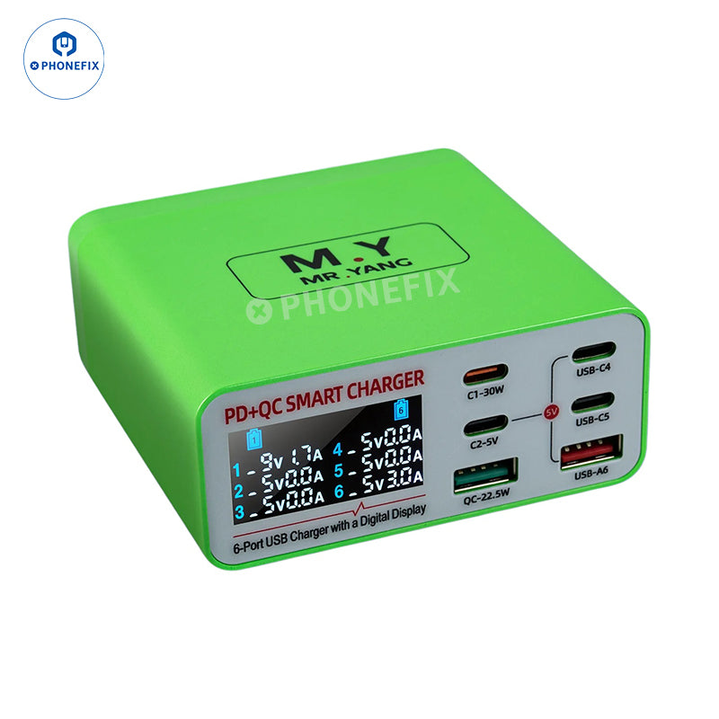 YCS M.Y--D06/S500/S550/S600 Digital Display Multi-port Phone Charging Station for Phones Fast Charge Tools - CHINA PHONEFIX SHOP Team