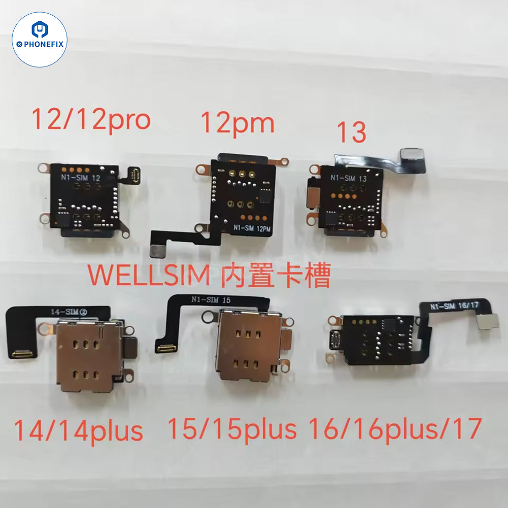 WELLSIM MEP Slot Card Flex Adapter with Built-in Automatic Unlocking for iPhone 12/12 Pro/13/14/14 Plus/15/15 Plus/16/16 Plus/17 - CHINA PHONEFIX SHOP Team