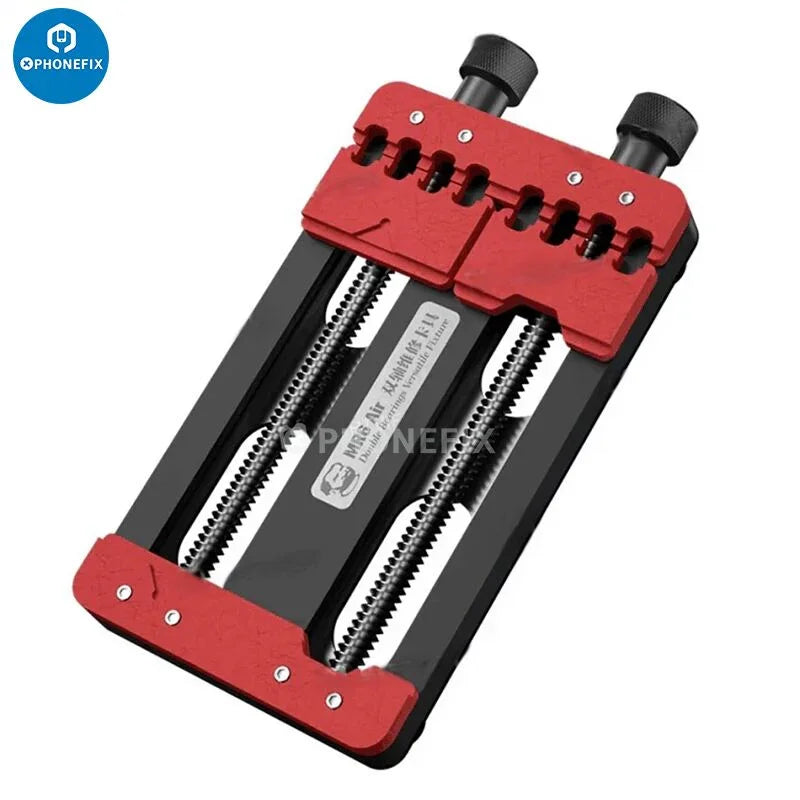 Adjustable black and red PCB holder clamp tool for mobile phone motherboard repair