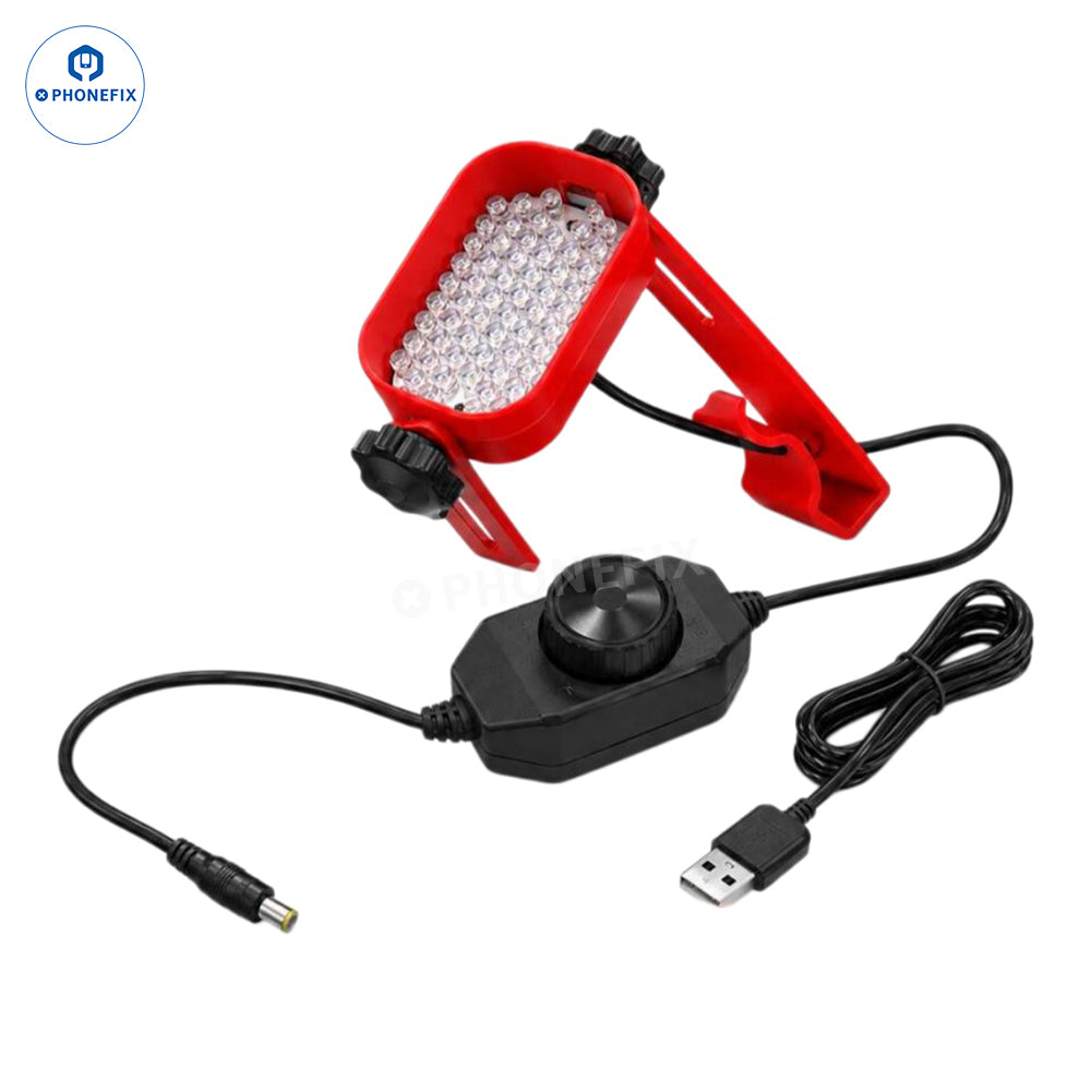 Adjustable Side-Mount LED Microscope Lamp for PCB Repair - CHINA PHONEFIX SHOP Team