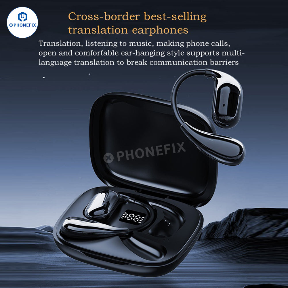Smart Bluetooth Translation Earbuds AI Language Translator Headsets