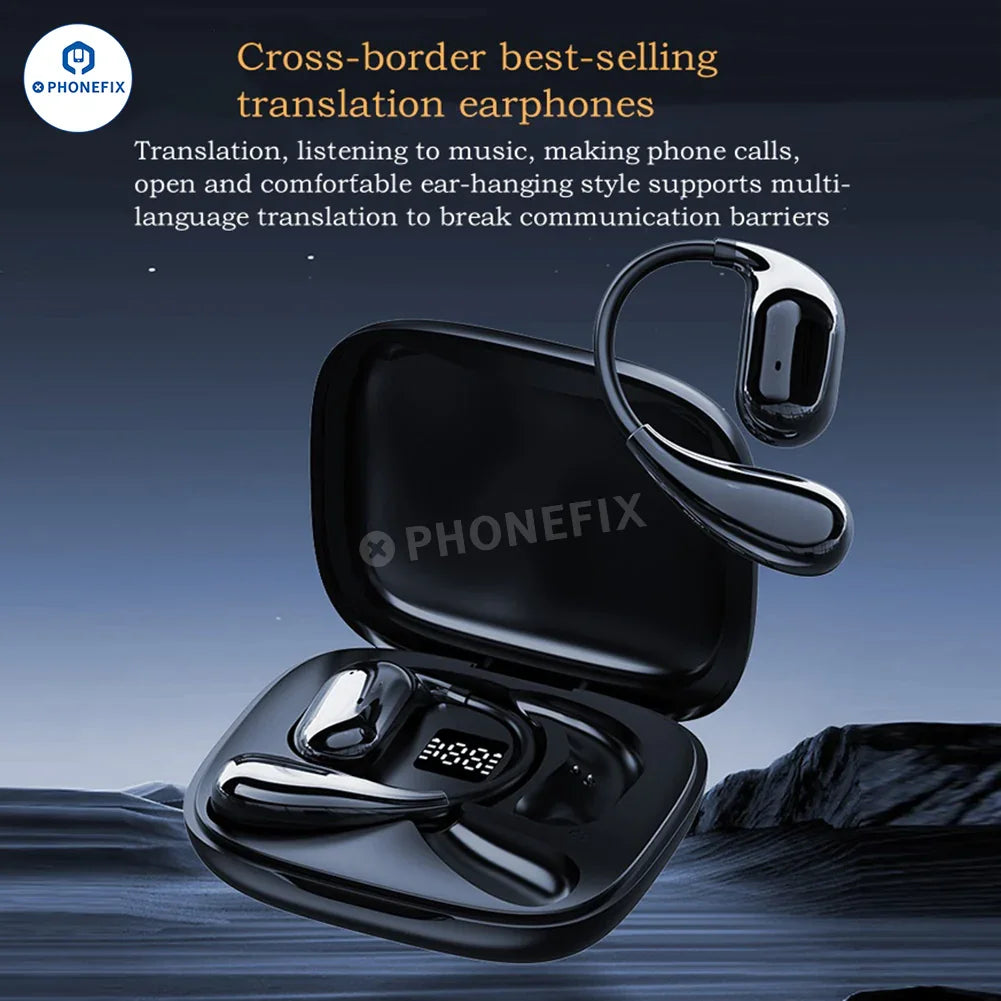 Smart Bluetooth Translation Earbuds AI Language Translator Headsets
